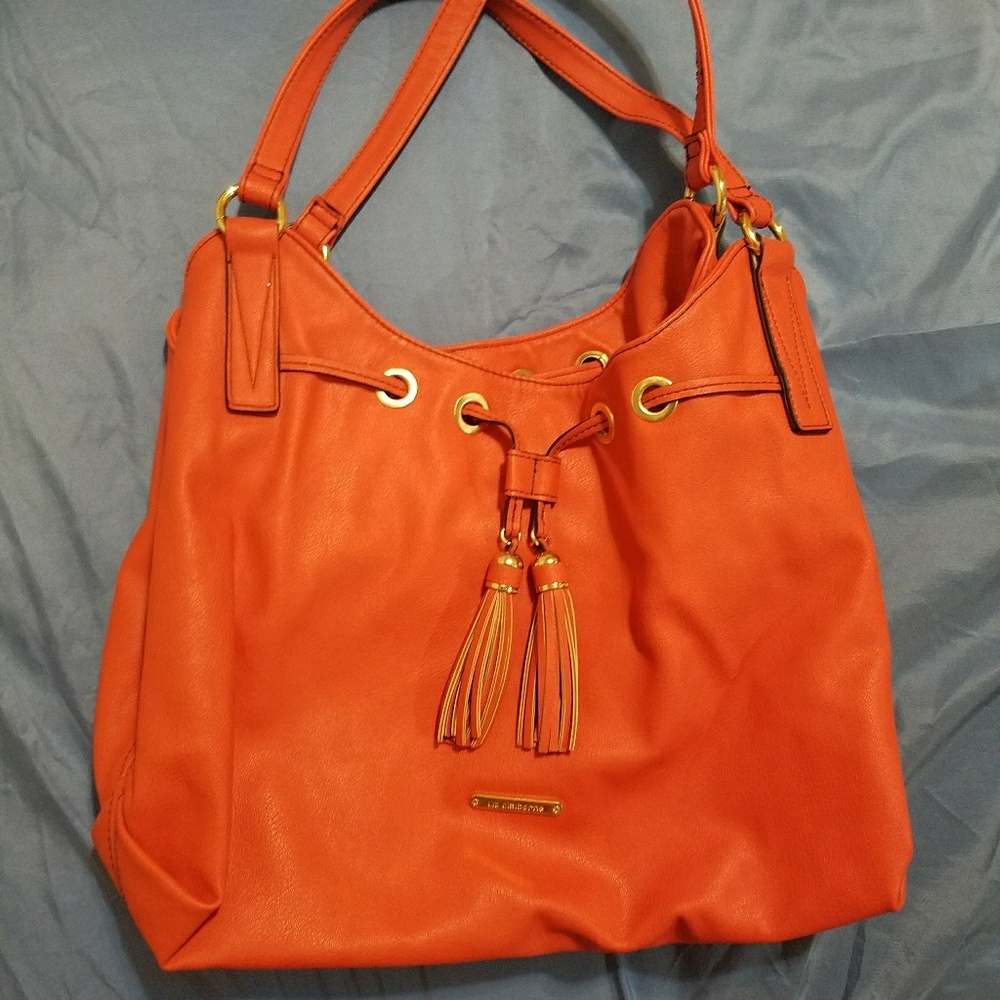Liz Claiborne Leanne 4-Poster Shoulder Bag, Coral
